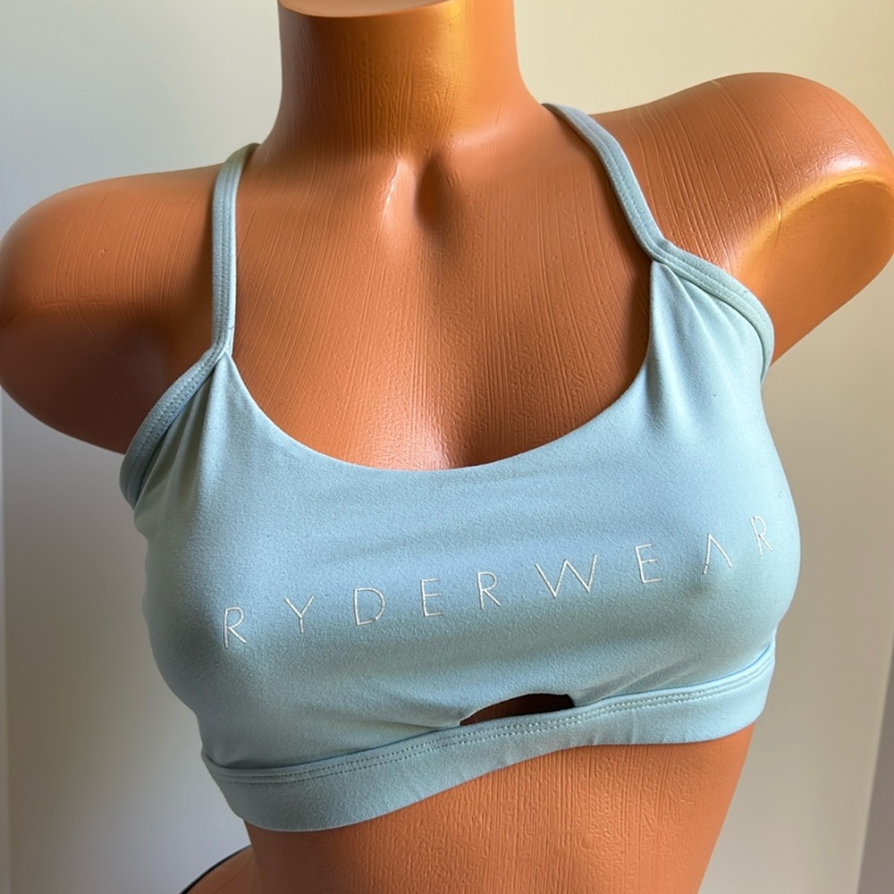 Light blue Ryderwear sports bra